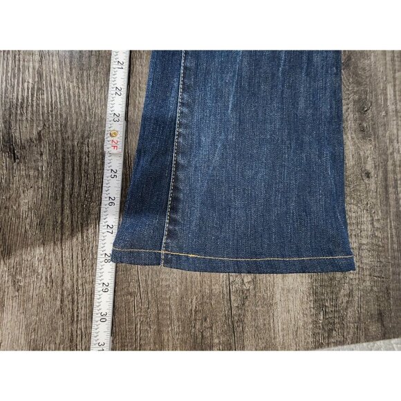 &tg Jeans Womens 28 Blue Dark Stonewashed Slim Skinny Low Rise Cotton Denim - Picture 7 of 10